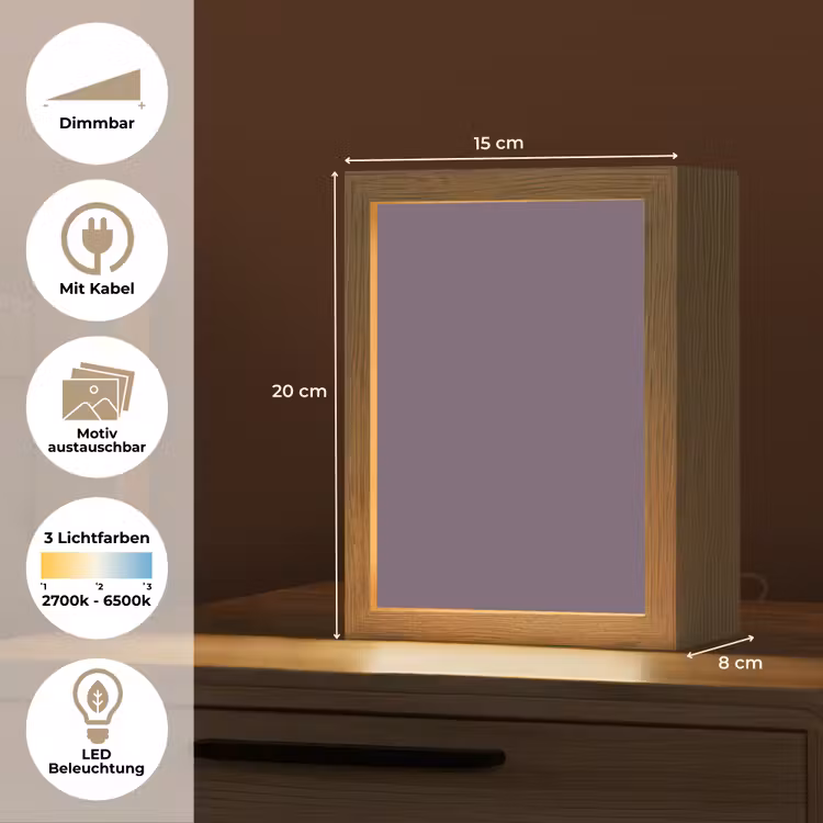 Velvet - Aubergine - Paars Light Box met kabel (Wandlamp) klein 929 -USP_websiteoverzichtDE