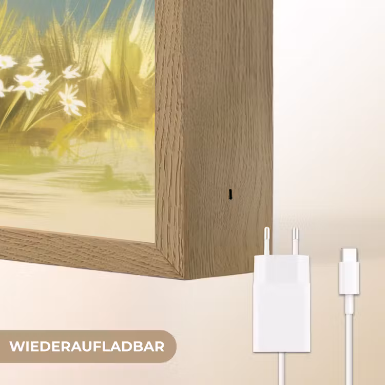 Schaap - Weide - Groen Light Box met batterij (Wandlamp) middel -USP_websiteoplaadbaarDE