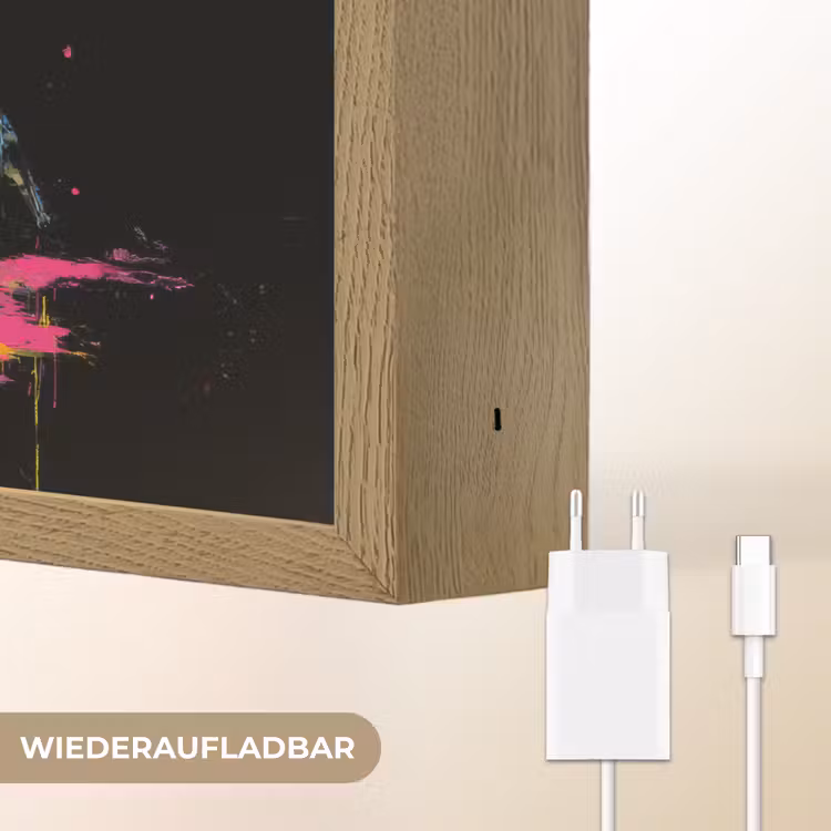 Drumstel - Kleurrijk - Verf - Levendig Light Box met batterij (Wandlamp) middel -USP_websiteoplaadbaarDE