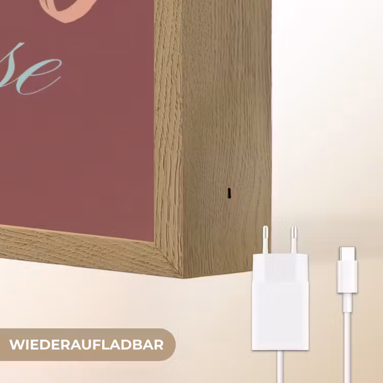 Bitch please - Rood - Blauw Light Box met batterij (Wandlamp) middel -USP_websiteoplaadbaarDE