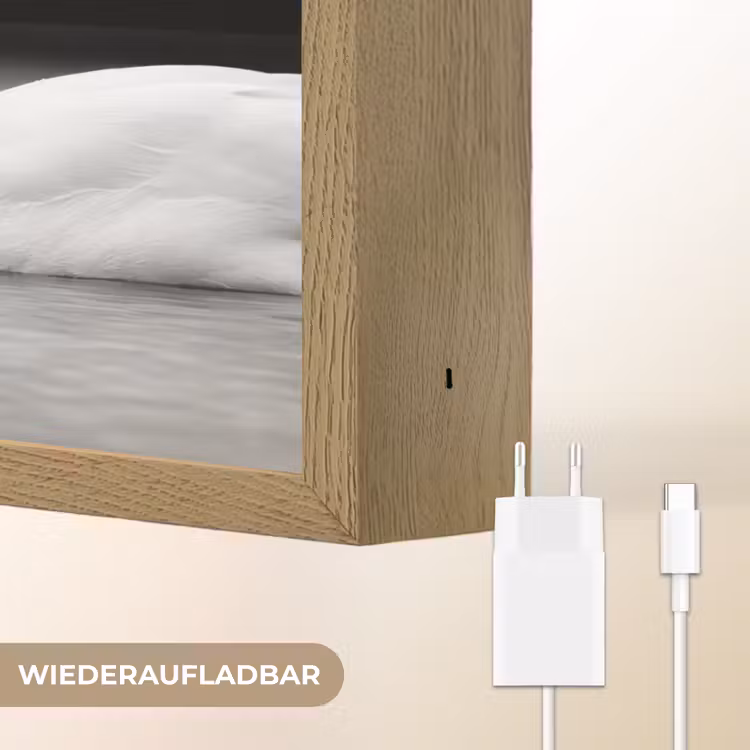 Zwanen - Hart - Zwart - Wit Light Box met batterij (Wandlamp) middel -USP_websiteoplaadbaarDE