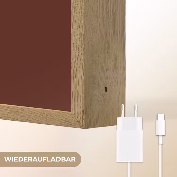 She plans she glows she achieves - Rood - Cursief Light Box met batterij (Wandlamp) middel -USP_websiteoplaadbaarDE