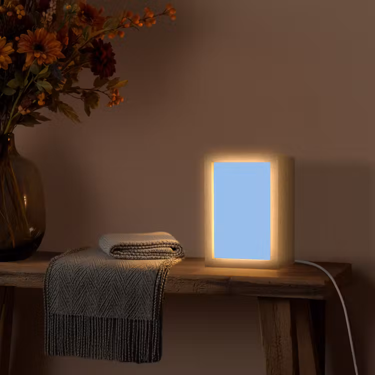 Sky - Glow - Blauw Light Box met kabel (Wandlamp) klein 929 -sfeer4