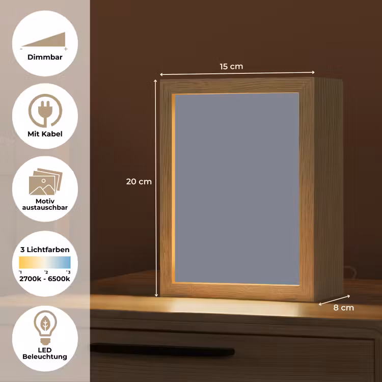 Slate - Whisper - Blauw Light Box met kabel (Wandlamp) klein 929 -USP_websiteoverzichtDE