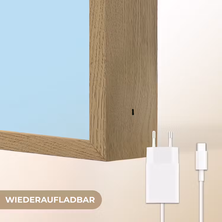 Ster - Today is a good day - Blauw Light Box met batterij (Wandlamp) middel -USP_websiteoplaadbaarDE