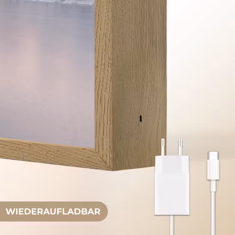 Steiger - Meer - Mist - Winter - Serene Light Box met batterij (Wandlamp) middel -USP_websiteoplaadbaarDE