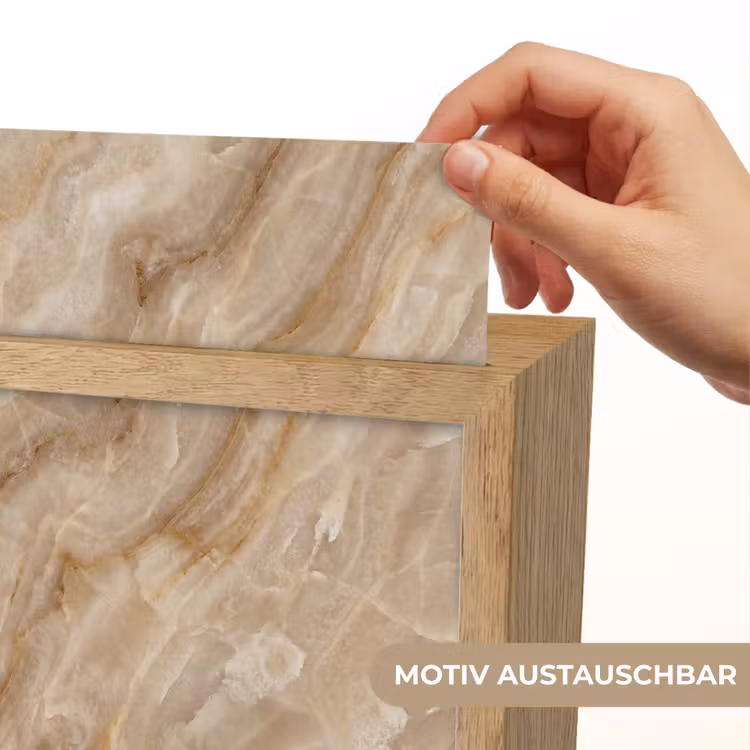 Steen - Ader - Natuur - Modern - Beige Light Box met kabel (Wandlamp) klein -USP_websiteprintDE