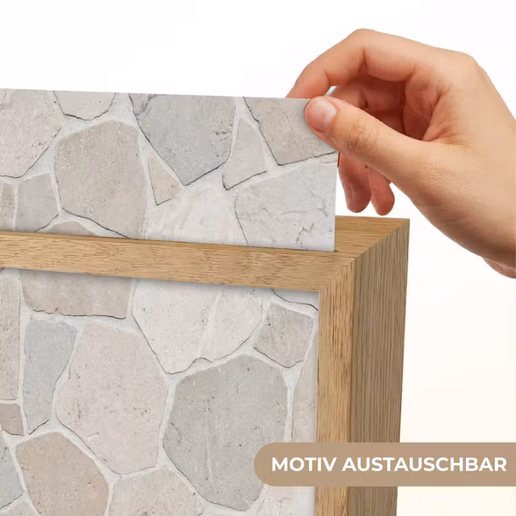 Steen - Patroon - Textuur - Beige Light Box met kabel (Wandlamp) klein -USP_websiteprintDE
