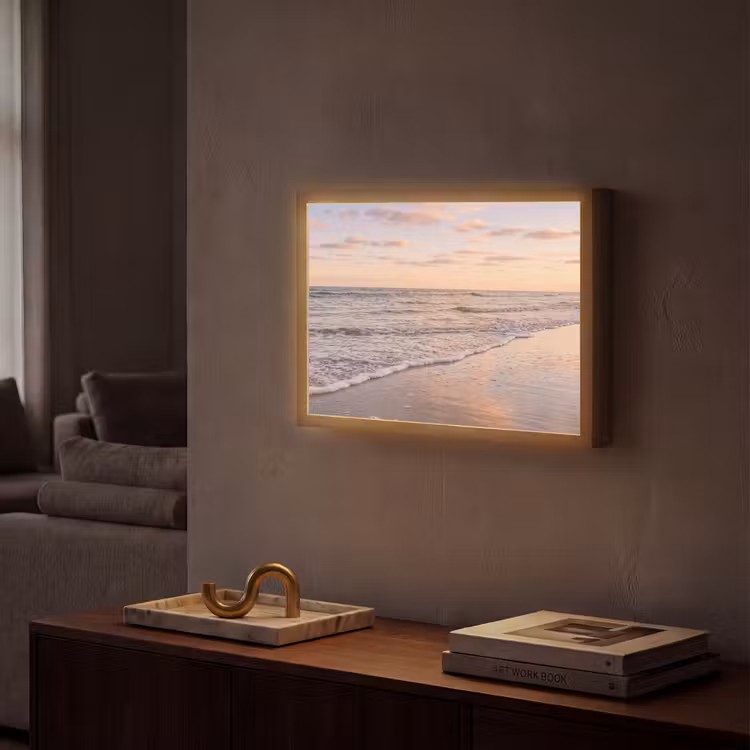 Strand - Branding - Wolken Light Box met batterij (Wandlamp) middel -sfeer1