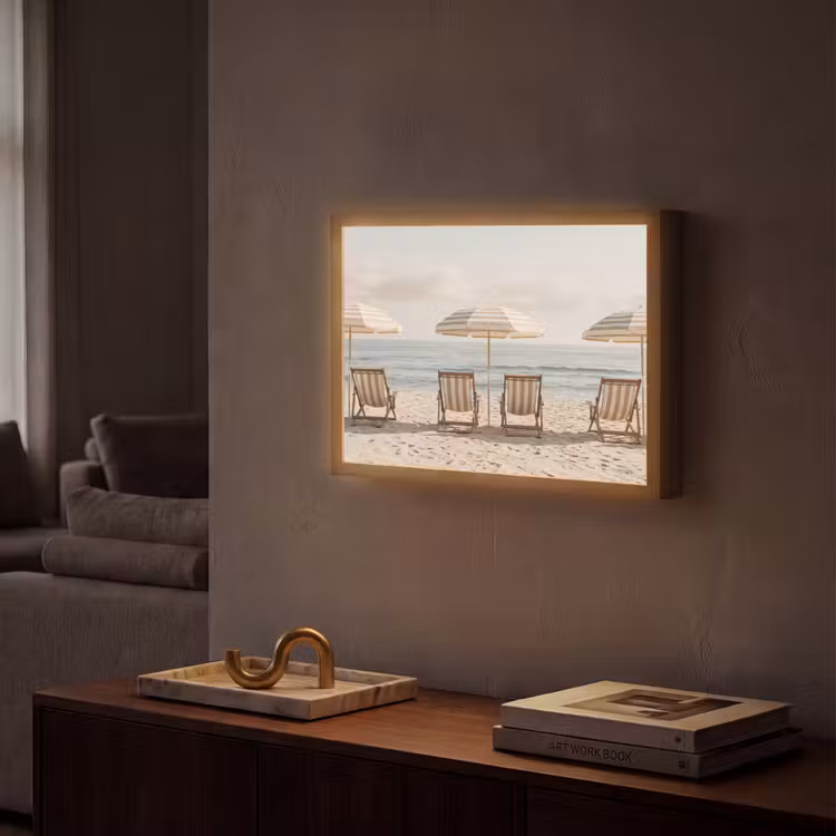 Strand - Stoelen - Parasol Light Box met batterij (Wandlamp) middel -sfeer1