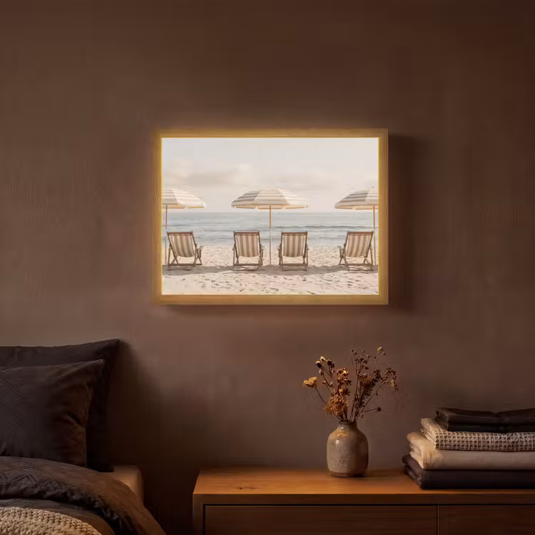 Strand - Stoelen - Parasol Light Box met batterij (Wandlamp) middel -sfeer4