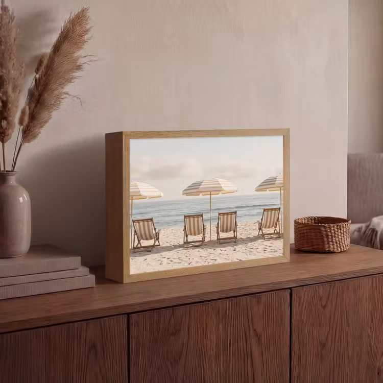 Strand - Stoelen - Parasol Light Box met batterij (Wandlamp) middel -sfeer2