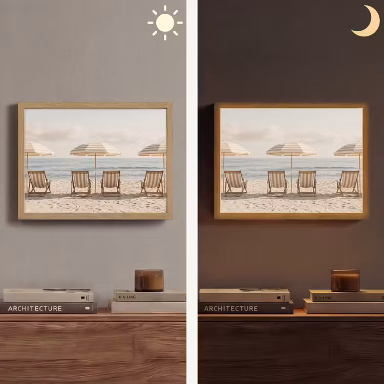 Strand - Stoelen - Parasol Light Box met batterij (Wandlamp) middel -sfeer3