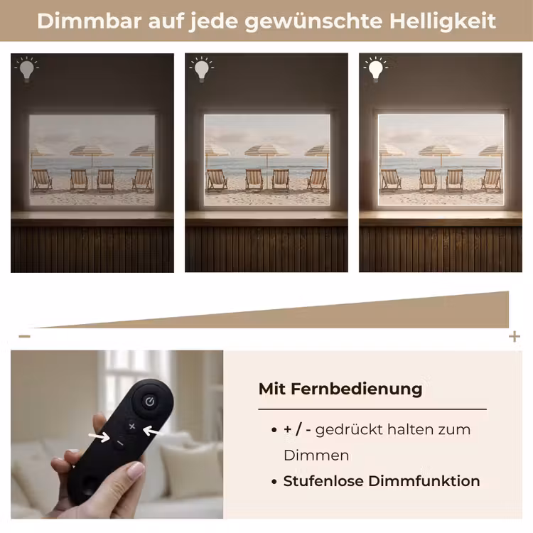 Strand - Stoelen - Parasol Light Box met batterij (Wandlamp) middel -USP_dimbaarDE