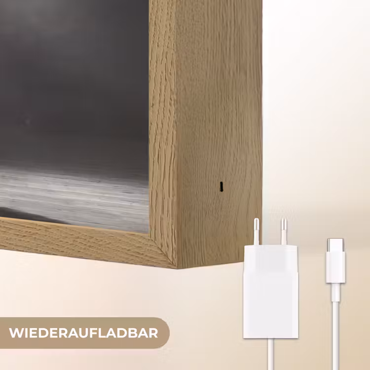 Danser - Podium - Zwart-wit - Kunst - Klassiek Light Box met batterij (Wandlamp) middel -USP_websiteoplaadbaarDE
