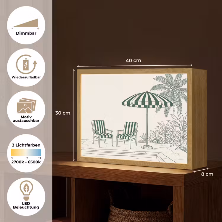 Terras - Illustratie - Groen Light Box met batterij (Wandlamp) middel -USP_websiteoverzichtDE