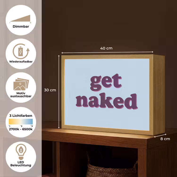 Speels - Boodschap - Blauw Light Box met batterij (Wandlamp) middel -USP_websiteoverzichtDE