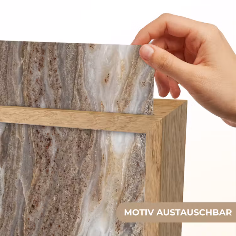Textuur - Steen - Abstract - Beige Light Box met kabel (Wandlamp) klein -USP_websiteprintDE
