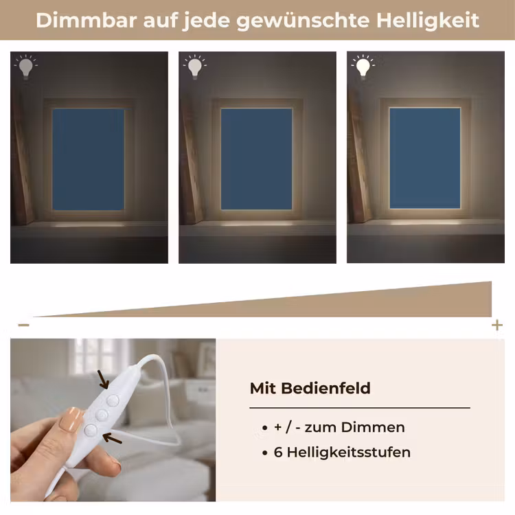 Deep - Ocean - Blauw Light Box met kabel (Wandlamp) klein 929 -USP_dimbaarDE