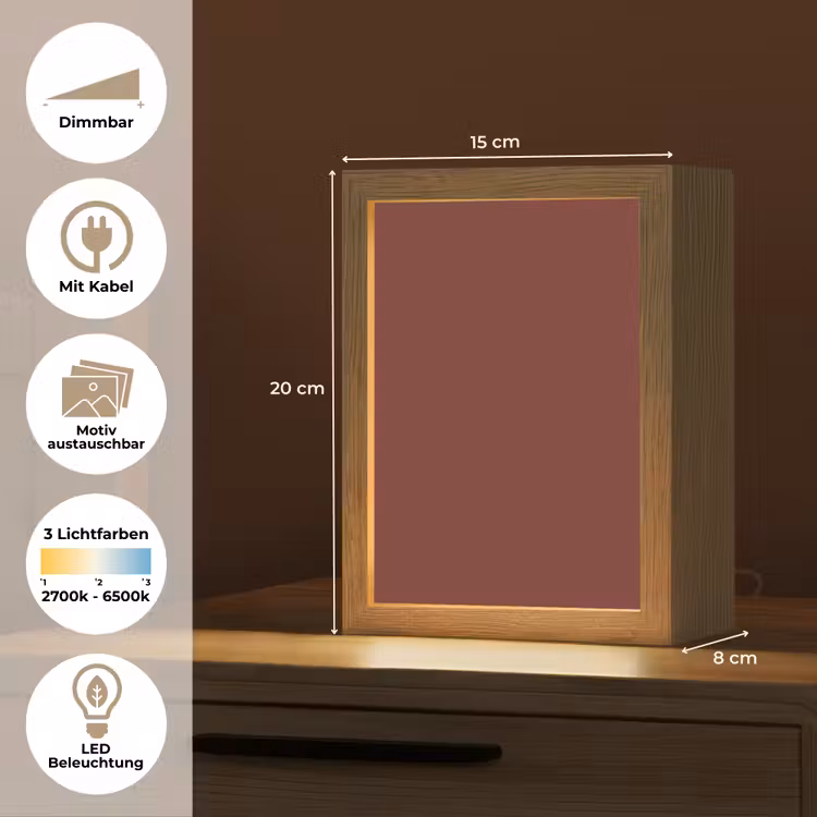 Valentine - Velvet - Rood Light Box met kabel (Wandlamp) klein 929 -USP_websiteoverzichtDE