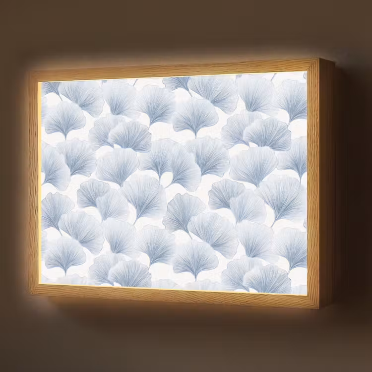 Waaier - Modern - Blauw Light Box met batterij (Wandlamp) middel 907 -z3d_website