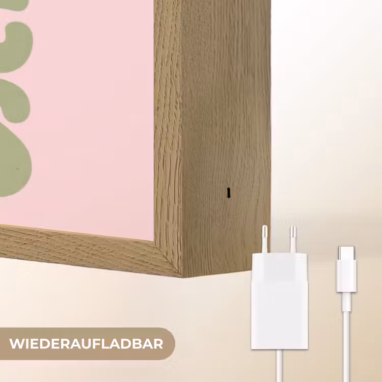 Chase greatness - Groen - Roze - Retro Light Box met batterij (Wandlamp) middel -USP_websiteoplaadbaarDE