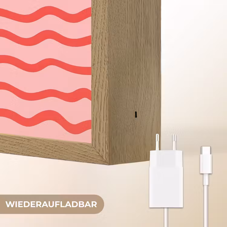 Speels - Patroon - Rood Light Box met batterij (Wandlamp) middel 907 -USP_websiteoplaadbaarDE
