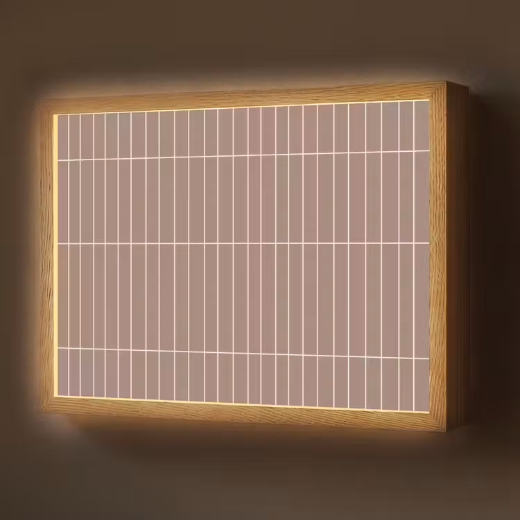 Verticaal - Wandtegel - Terracotta Light Box met batterij (Wandlamp) middel 907 -z3d_website