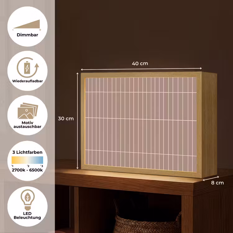 Verticaal - Wandtegel - Terracotta Light Box met batterij (Wandlamp) middel 907 -USP_websiteoverzichtDE