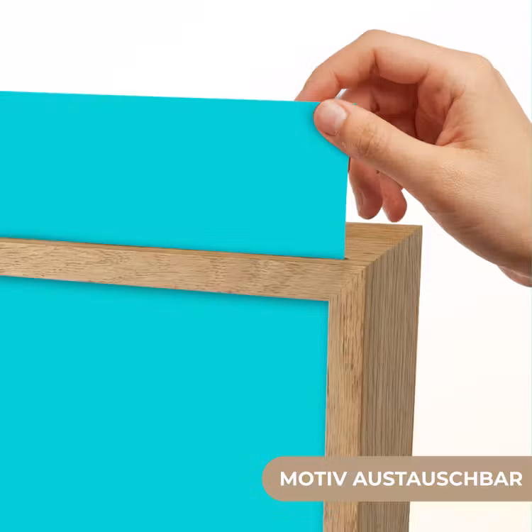 Vivid - Aquamarine - Turkoois Light Box met kabel (Wandlamp) klein 929 -USP_websiteprintDE