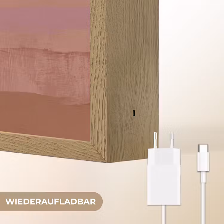 Vogels - Snavel - Abstract Light Box met batterij (Wandlamp) middel -USP_websiteoplaadbaarDE