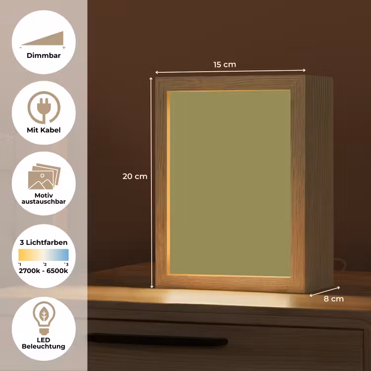 Juniper - Groen - Organisch Light Box met kabel (Wandlamp) klein 929 -USP_websiteoverzichtDE