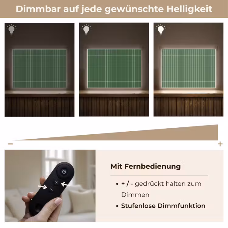 Wandtegel - Verticaal - Donkergroen Light Box met batterij (Wandlamp) middel 907 -USP_dimbaarDE