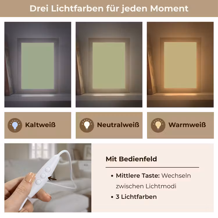 Whispering - Sage - Groen Light Box met kabel (Wandlamp) klein 929 -USP_lichtkleurDE
