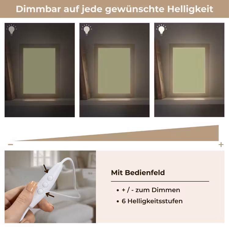 Whispering - Sage - Groen Light Box met kabel (Wandlamp) klein 929 -USP_dimbaarDE