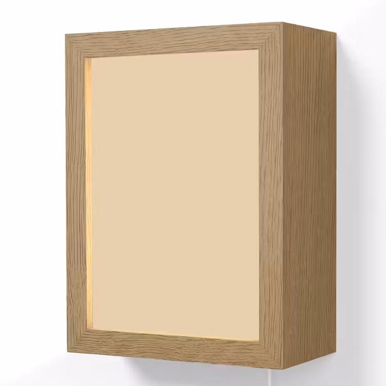 Desert - Sand - Nude Light Box met kabel (Wandlamp) klein 929 -3d