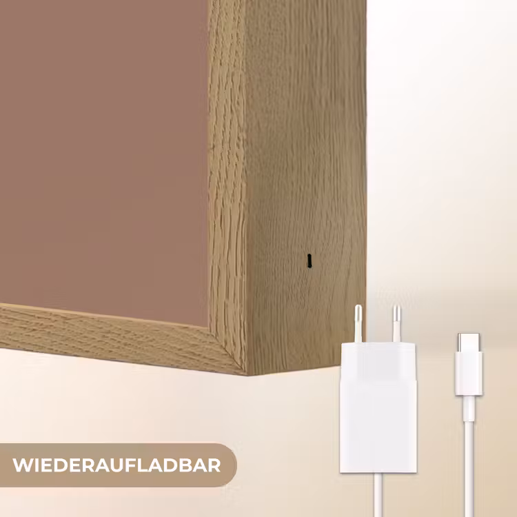 Yes girl you can - Oranje - Bruin Light Box met batterij (Wandlamp) middel -USP_websiteoplaadbaarDE