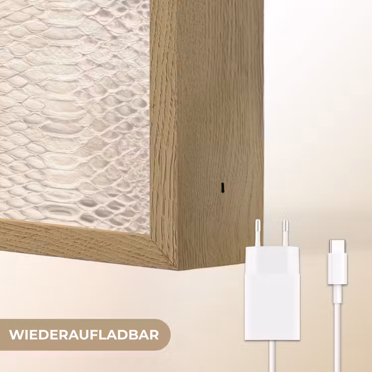 YOLO - Groen - Neon - Slangenprnt Light Box met batterij (Wandlamp) middel -USP_websiteoplaadbaarDE