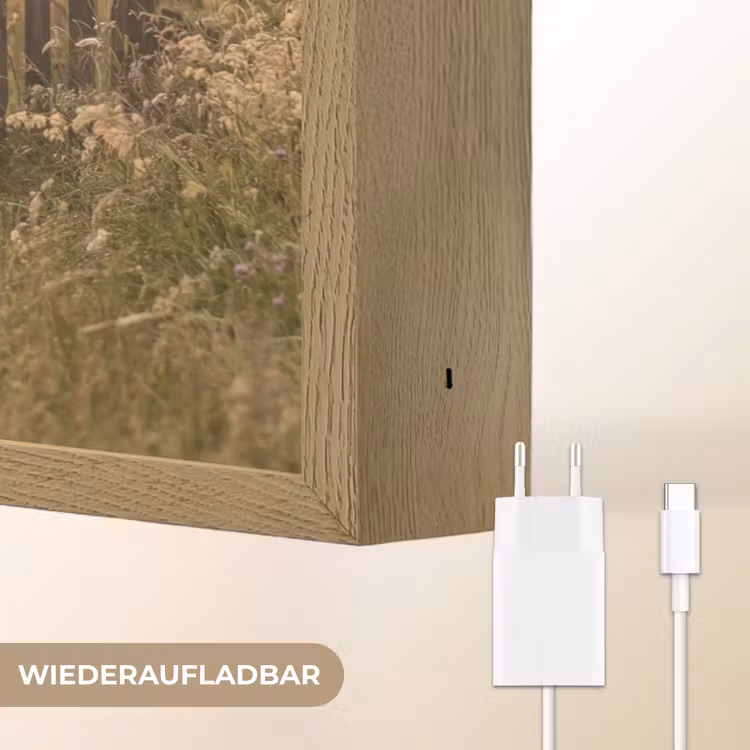 Hek - Natuur - Mist - Veld Light Box met batterij (Wandlamp) middel -USP_websiteoplaadbaarDE