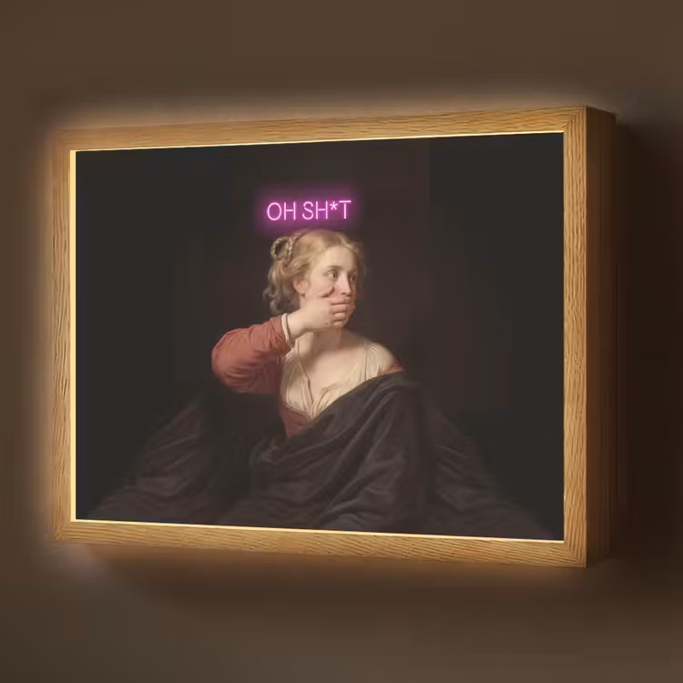 Quote - Neon - vrouw Light Box met batterij (Wandlamp) middel -z3d_website