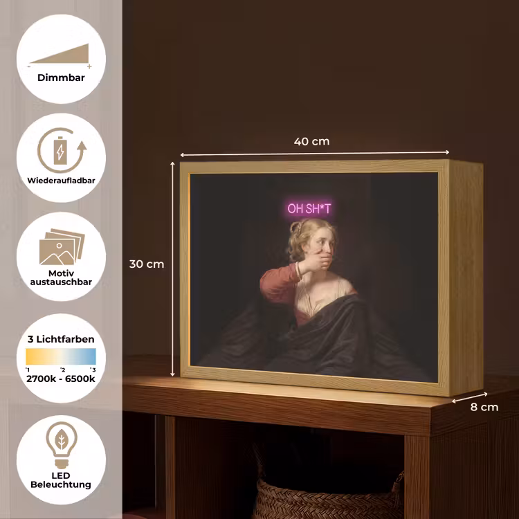 Quote - Neon - vrouw Light Box met batterij (Wandlamp) middel -USP_websiteoverzichtDE