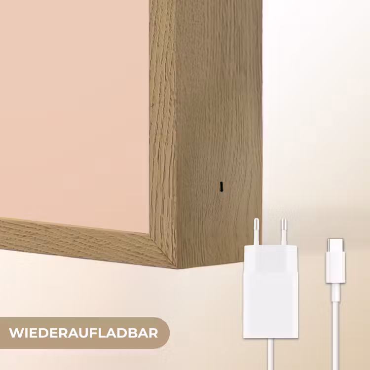 Too old for dicaprio - Roze - Groen Light Box met batterij (Wandlamp) middel -USP_websiteoplaadbaarDE
