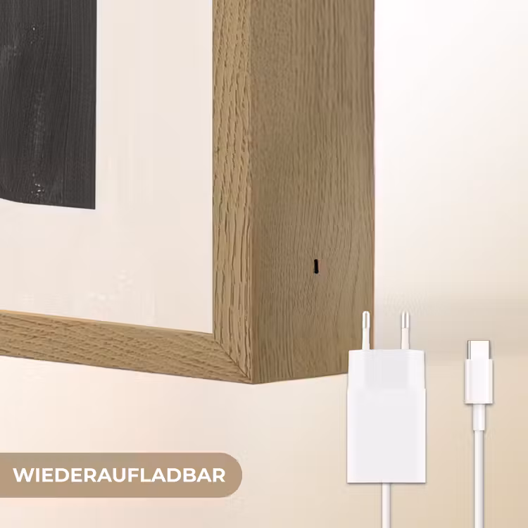 Abstract - Halve cirkel - Kunst - Zwart wit Light Box met batterij (Wandlamp) middel -USP_websiteoplaadbaarDE