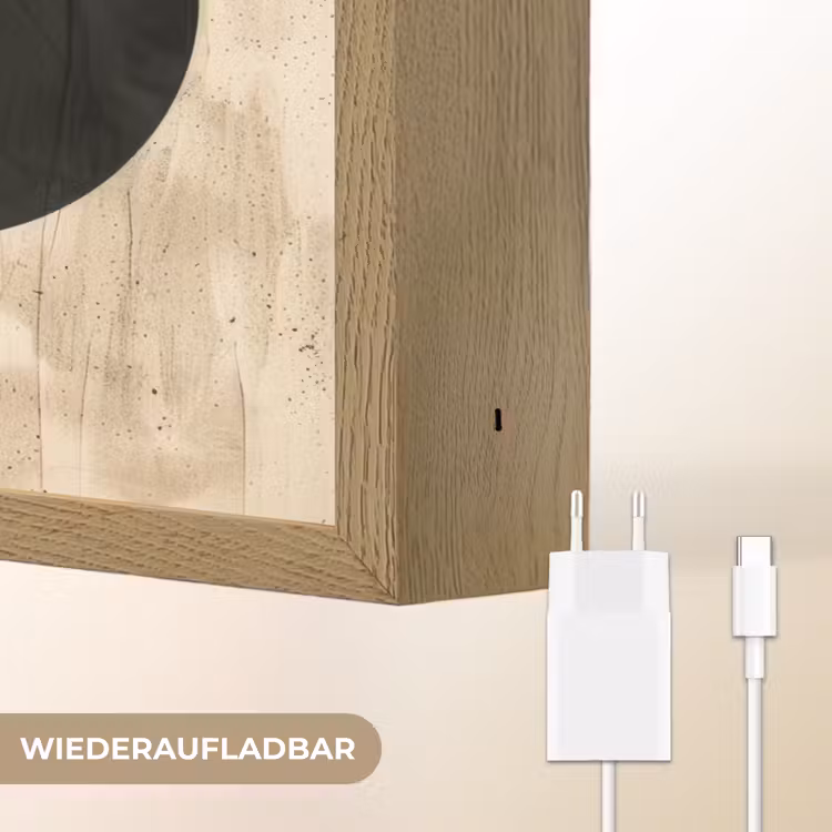 Abstract - Kunst - Vormen - Modern Light Box met batterij (Wandlamp) middel -USP_websiteoplaadbaarDE