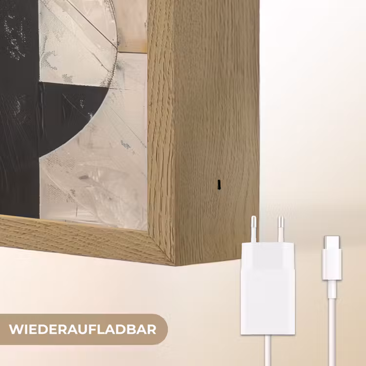 Abstract - Modern - Geometrisch - Pastel Light Box met batterij (Wandlamp) middel -USP_websiteoplaadbaarDE
