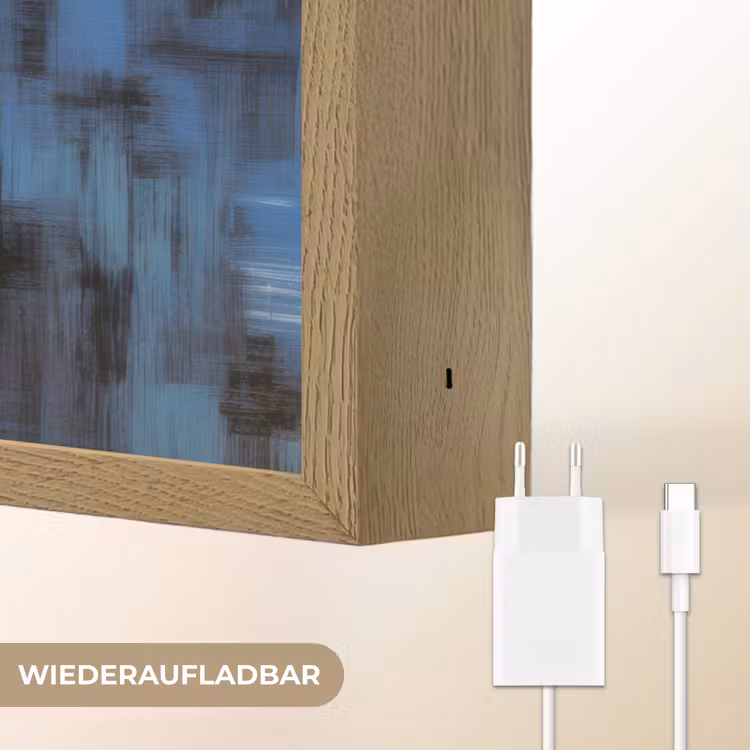 Abstract - Portret - Kleurvakken Light Box met batterij (Wandlamp) middel -USP_websiteoplaadbaarDE
