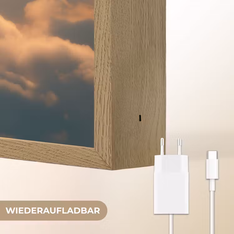 Adelaar - Wolken - Zon Light Box met batterij (Wandlamp) middel -USP_websiteoplaadbaarDE