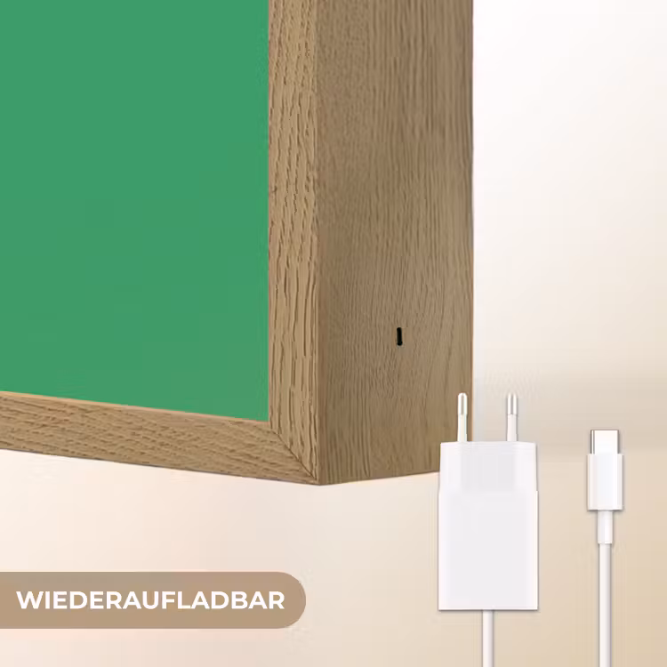 Amor - Valentijn - Groen - Tekst Light Box met batterij (Wandlamp) middel -USP_websiteoplaadbaarDE