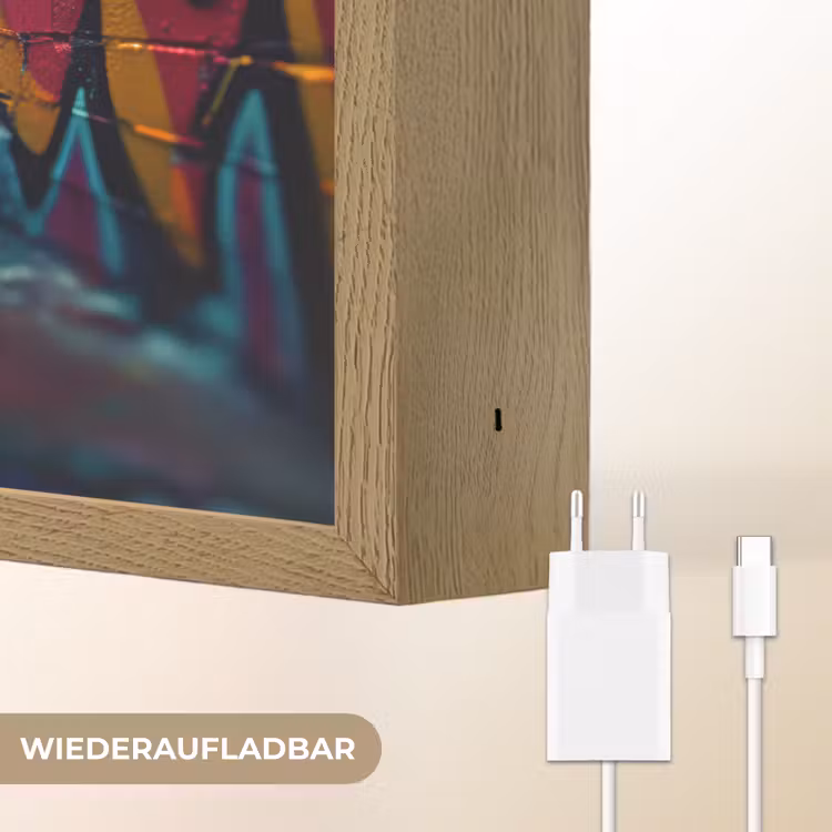 Architectuur - Neon - Trap - Graffiti Light Box met batterij (Wandlamp) middel -USP_websiteoplaadbaarDE