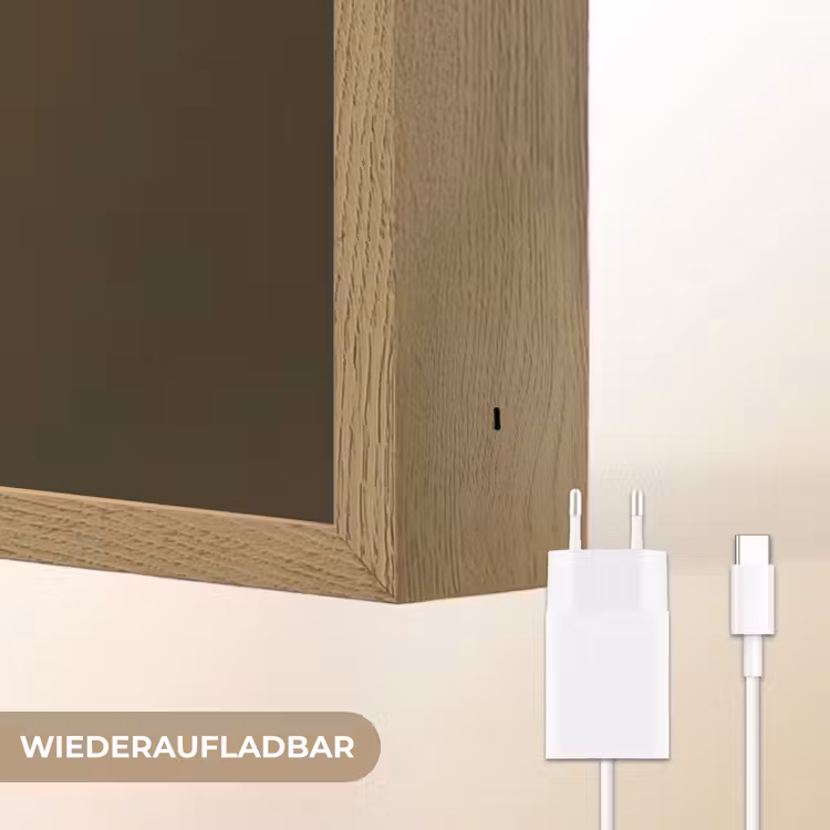 Takken - Katoen - Wit - Bollen Light Box met batterij (Wandlamp) middel -USP_websiteoplaadbaarDE